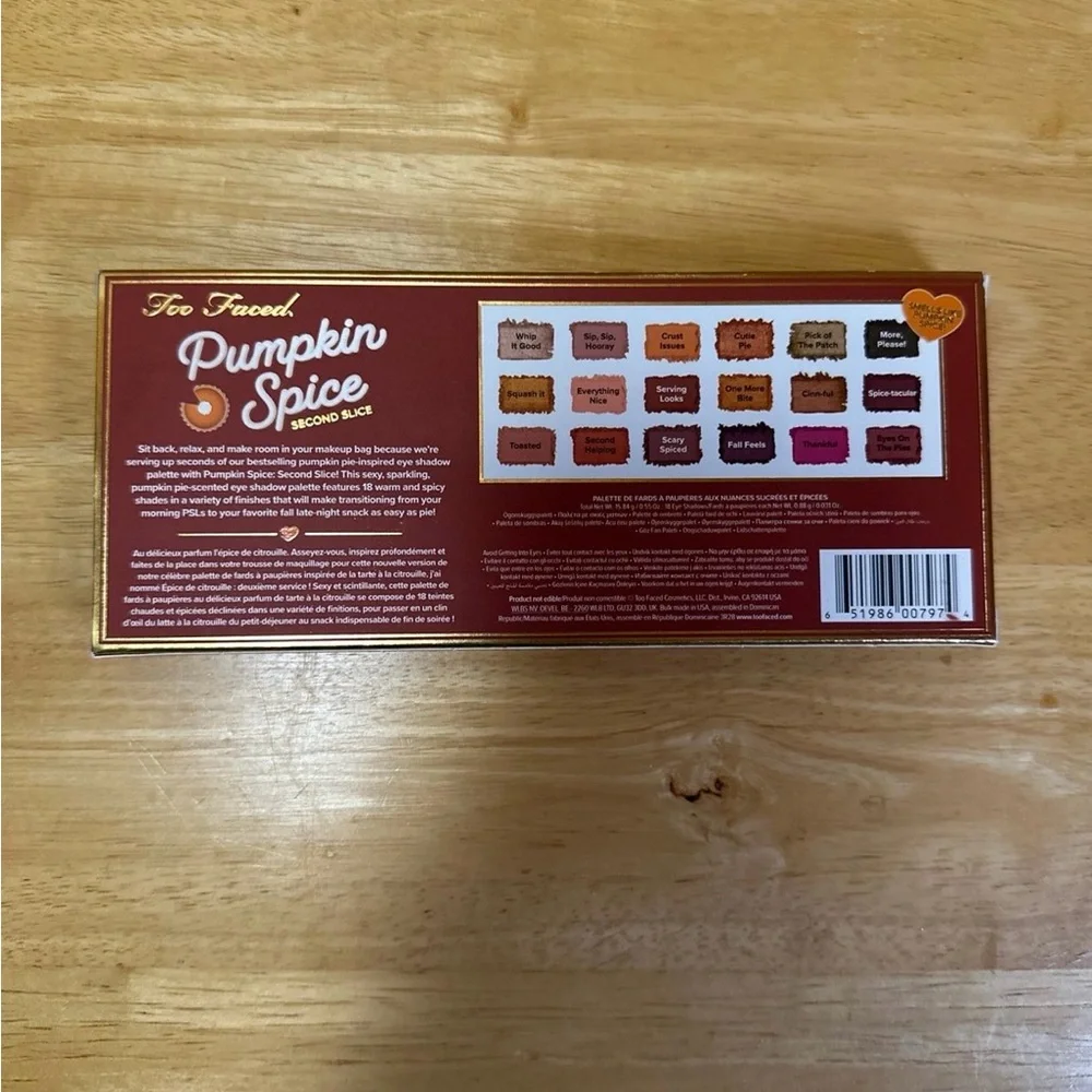 Too Faced Pumpkin Spice Second Slice Eyeshadow Palette